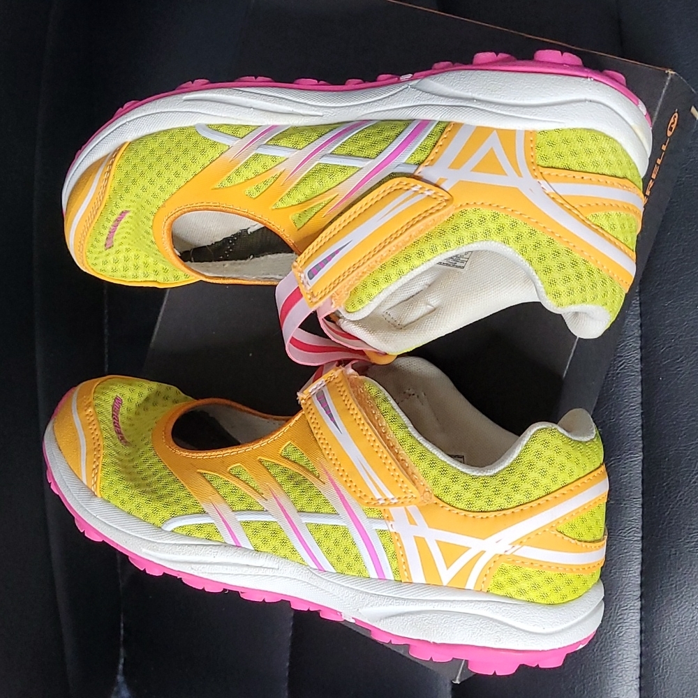 Merrell hybrid sneakers mix master jam blazing orange big kids 5.5 tennis shoes - Picture 6 of 11